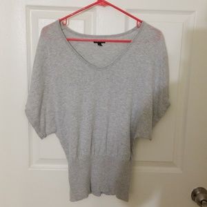 Light Gray Scoop Neck Sweater